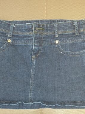 Vera Wang Princess Indigo Denim Skirt